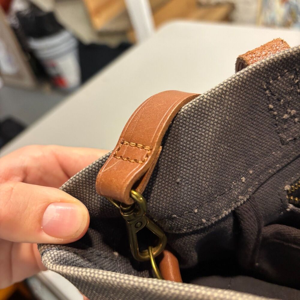 Madewell Gray Canvas Transport Tote - Picture 4 of 14
